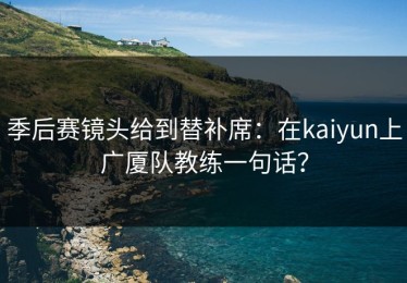 季后赛镜头给到替补席：在kaiyun上广厦队教练一句话？