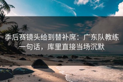 季后赛镜头给到替补席：广东队教练一句话，库里直接当场沉默