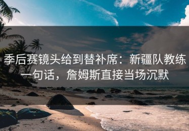 季后赛镜头给到替补席：新疆队教练一句话，詹姆斯直接当场沉默