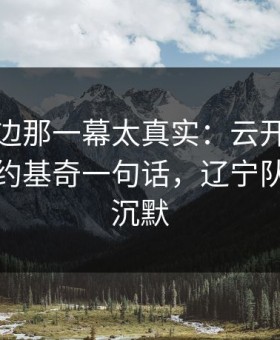 德比场边那一幕太真实：云开体育榜单显示约基奇一句话，辽宁队全队都沉默